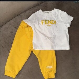 FENDI infant two piece set size  6 months